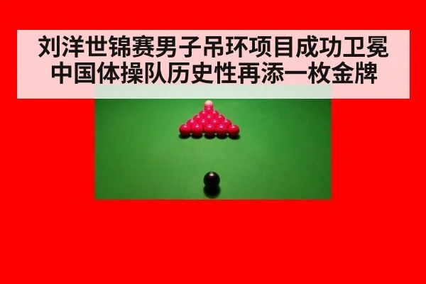 刘洋世锦赛男子吊环项目成功卫冕中国体操队历史性再添一枚金牌
